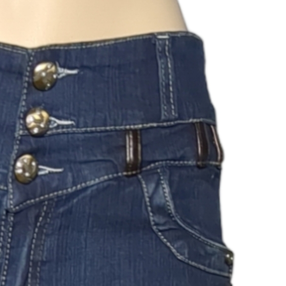 *NEW* Authentic Colombian High Rise  Push Up , Wash Dark Blue  Jeans Size 14 - Picture 11 of 15